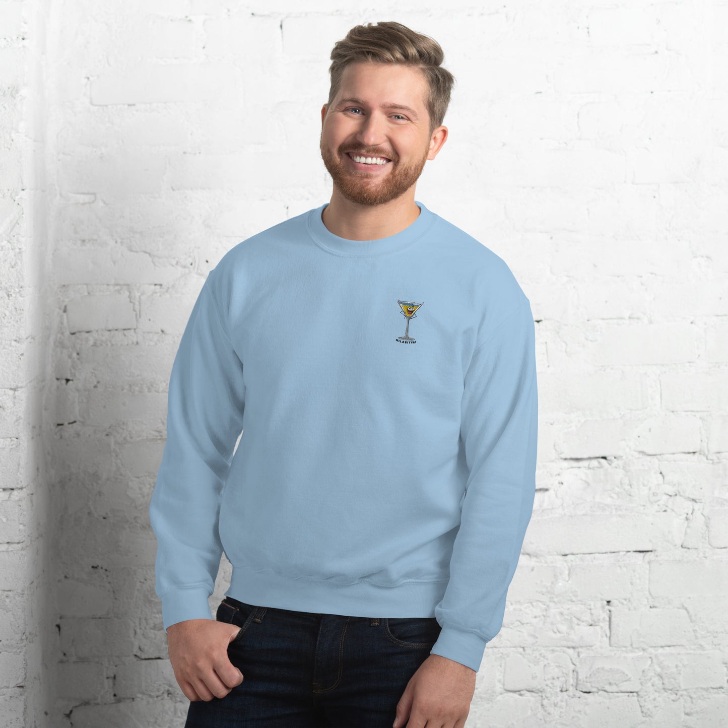 Hilaritini Unisex Embroidered Sweatshirt