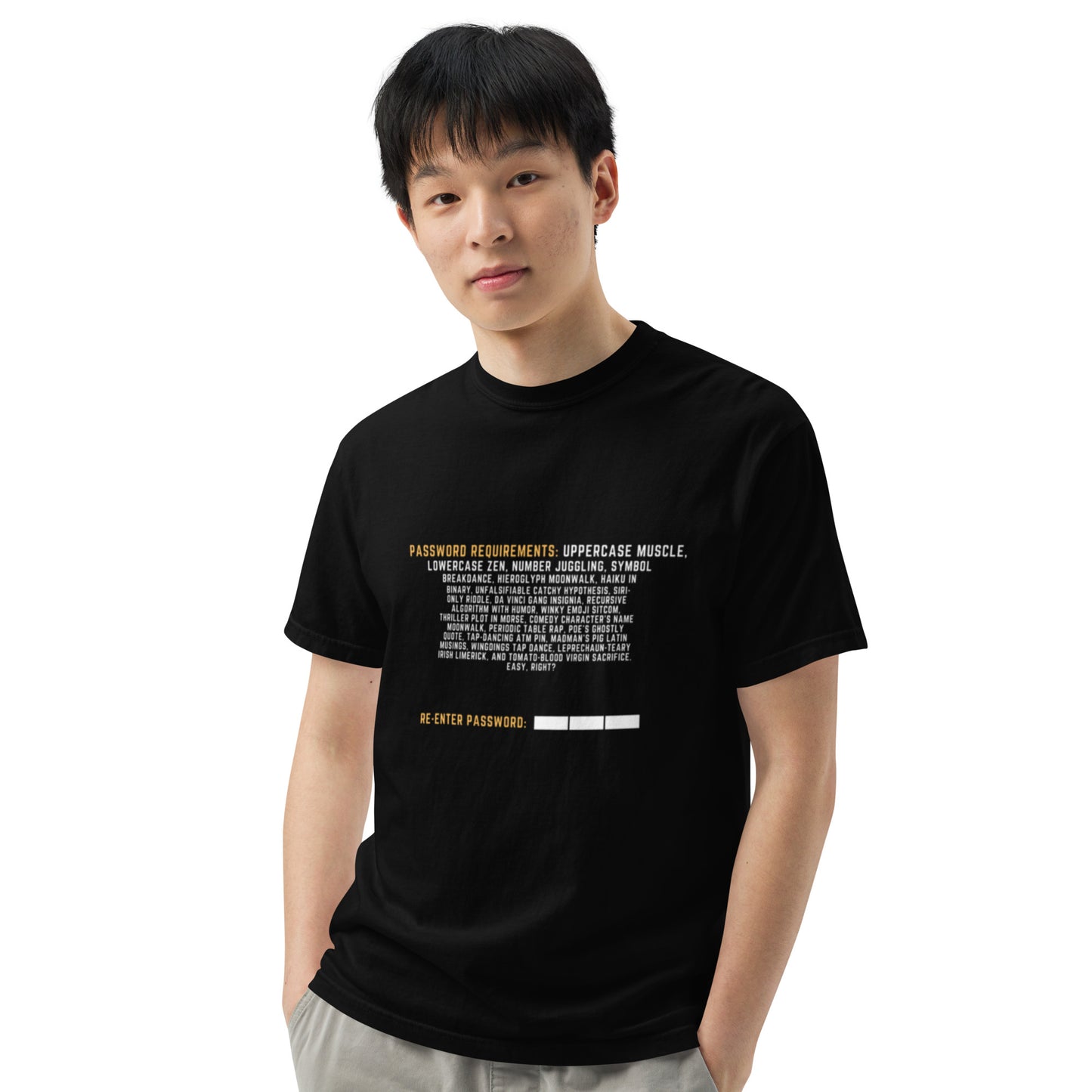 Cyber Security Password Requirements T-Shirt