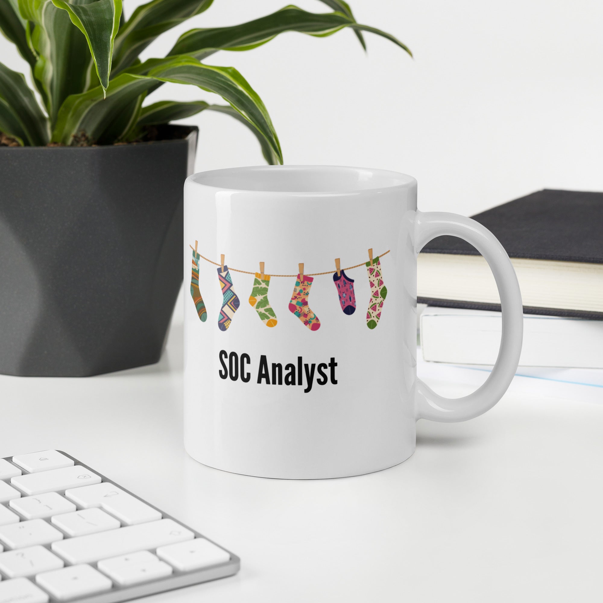 Security (SOC) Analyst White glossy Mug
